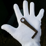 roman iron key
