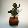 roman bronze figure of a lar