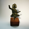 roman bronze figure of a lar