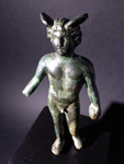 roman bronze figure of mercury