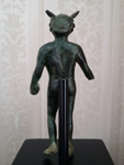 roman bronze figure of mercury